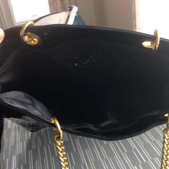 Bebe large black shiny tote bag - Picture 5 of 5